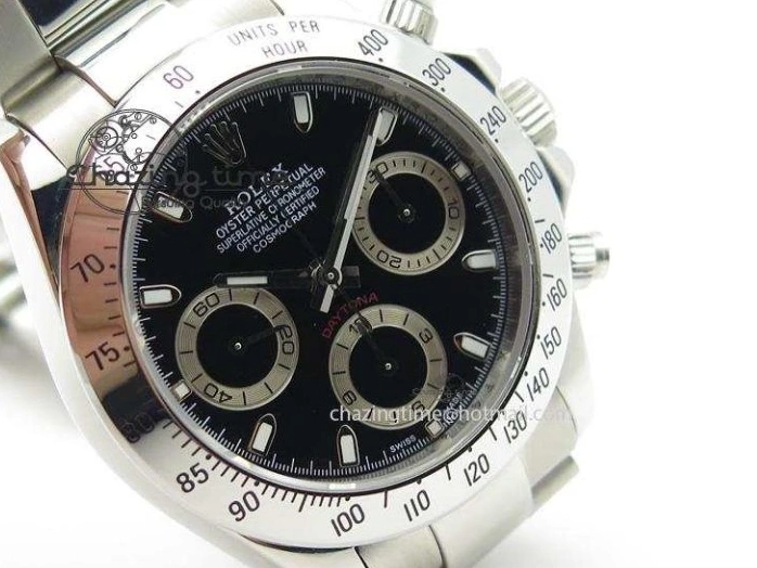 JF Sec@9 Bracelet Edition On Daytona A7750 Dial SS 116520 Black 0314